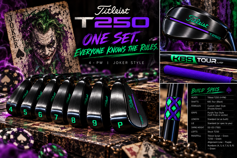 October 2026 Special Edition-Joker Style-Titleist T250-One Set-Everyone Knows The Rules