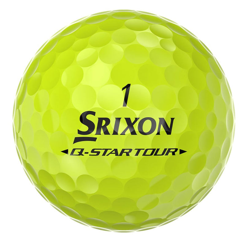 Srixon Q-STAR TOUR DIVIDE Golf Balls - Yellow/Red