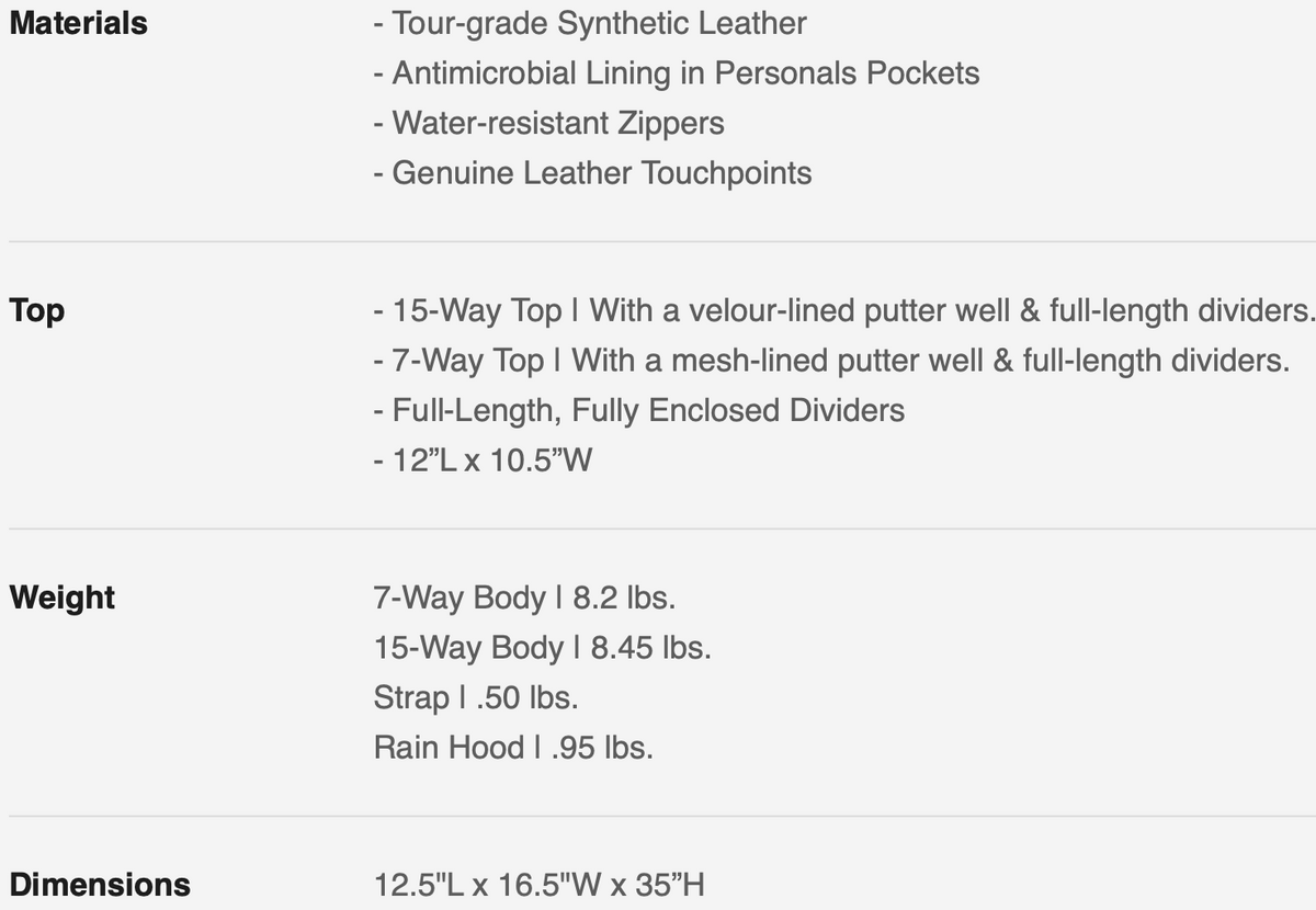 Vessel Lux Pro Cart specs